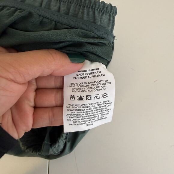 Nike Dri-Fit Womens Brief Lined Running Shorts Green 3” - S - Picture 6 of 9